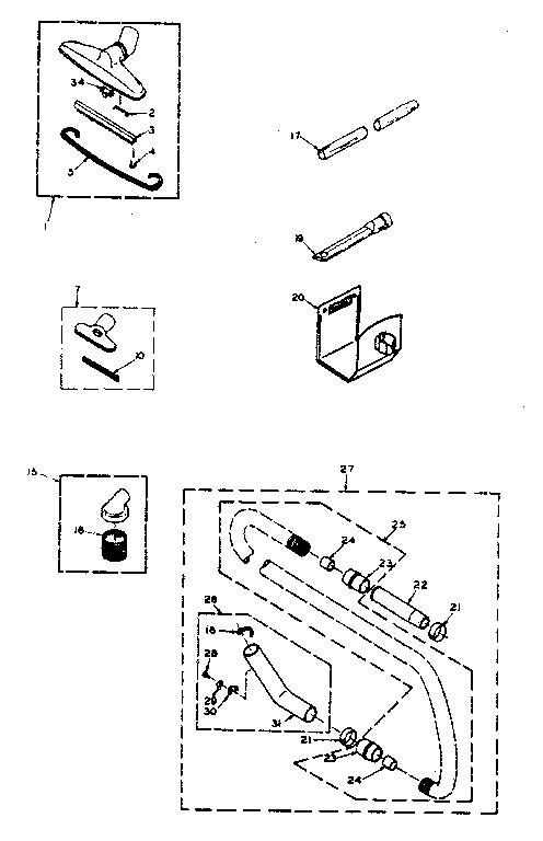 Attachment parts.