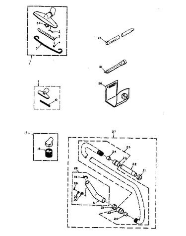 Attachment parts.