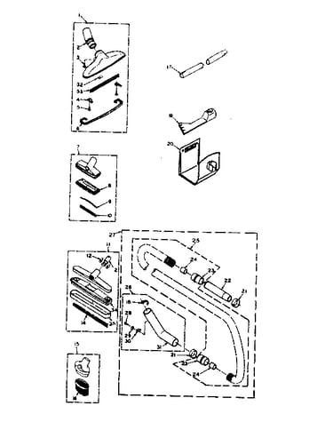 Attachment parts.