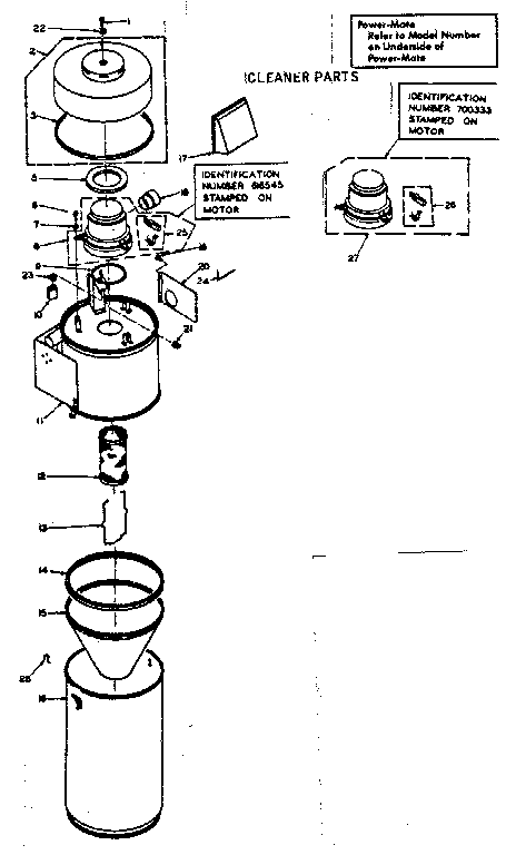 Cleaner parts