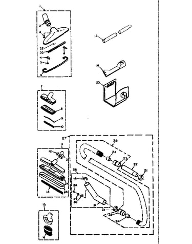 Attachment parts.
