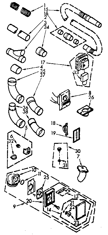 Installation kit for 1-3/4" pipe system