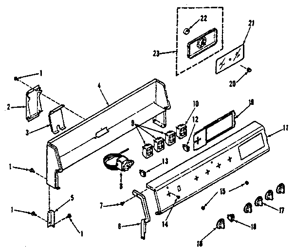 Backguard section