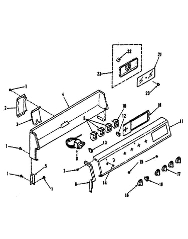 Backguard section