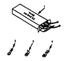 Kenmore 9116348711 wire harnesses and components diagram