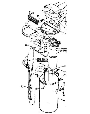 Softerner assembly