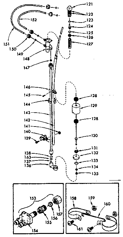 Brine valve assembly and nozzle assembly