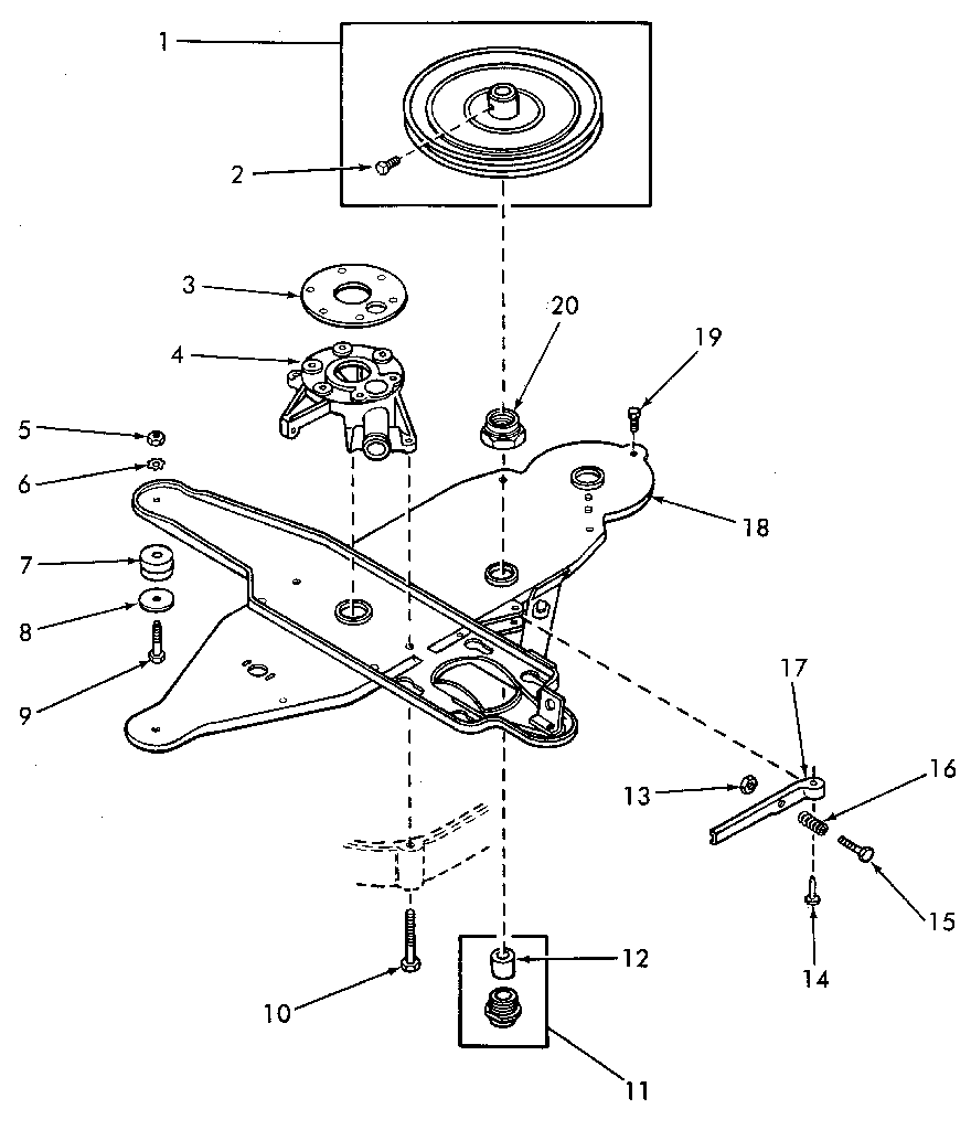 DRAIN BASE CASTING, TRANSMISSION AND MOTOR CHANNEL