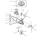 Kenmore 65189918100 drain base casting, transmission and motor channel diagram