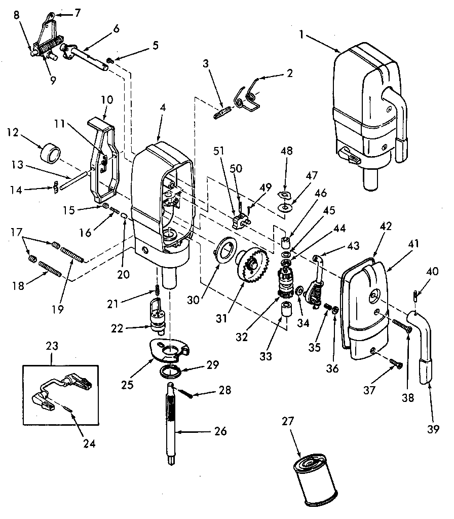 Wringer drive assembly