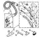 Kenmore 1162943580 hose and attachment diagram
