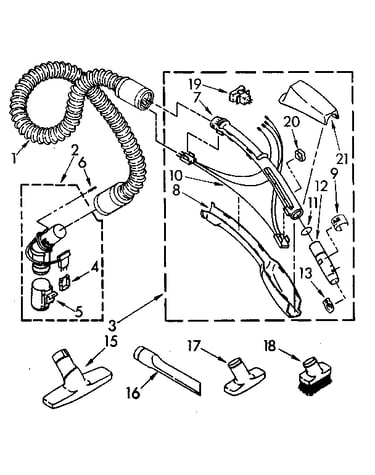 Hose and attachment