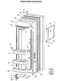 Fresh food door parts