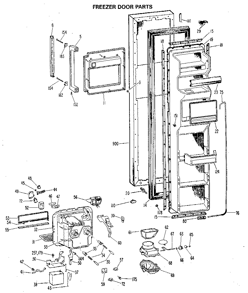 FREEZER DOOR PARTS