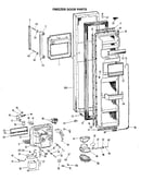 Freezer door parts