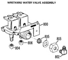 Kenmore 3638587711 water valve assembly diagram