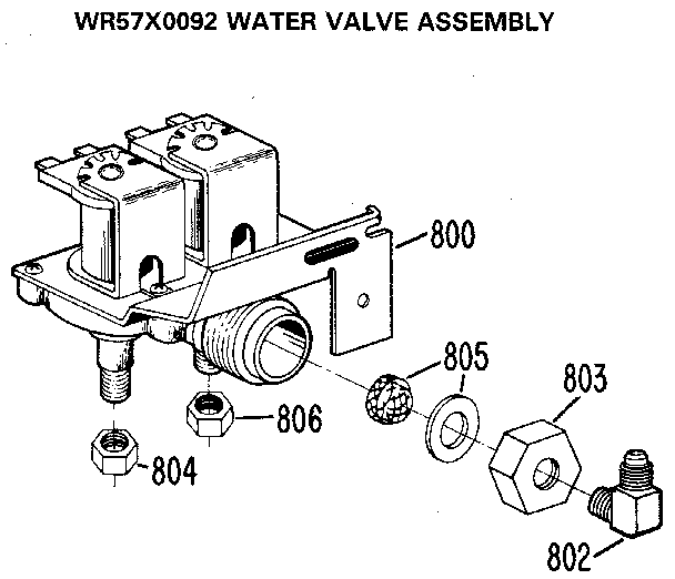 WATER VALVE ASSEMBLY