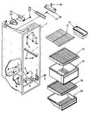 Refrigerator liner parts