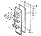 Kenmore 1068580330 refrigerator door parts diagram