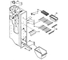 Kenmore 1068482460 freezer liner parts diagram