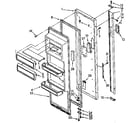 Kenmore 1068482410 refrigerator door parts diagram