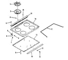 Kenmore 2783528811 main top diagram