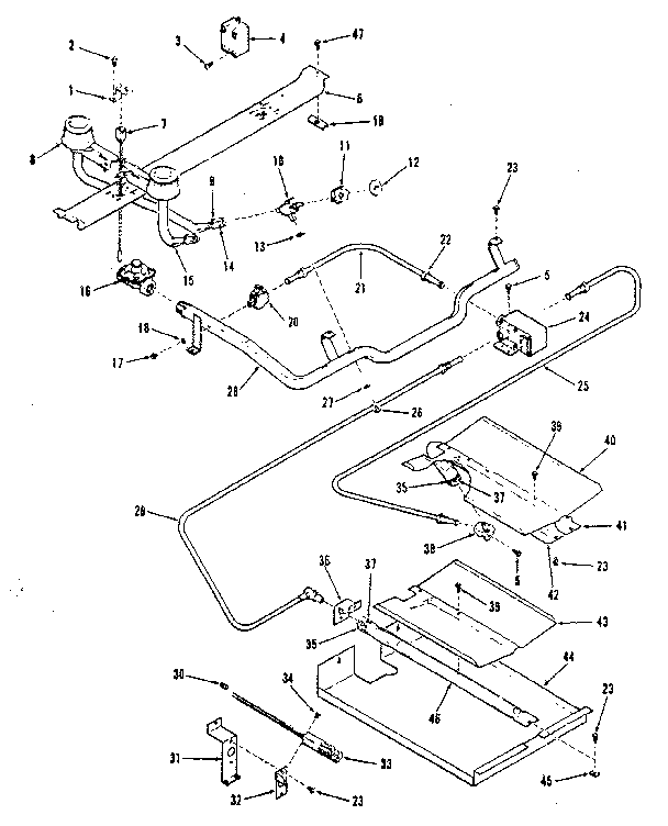 Burner section