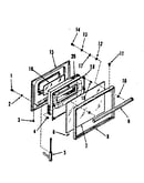 Oven door section