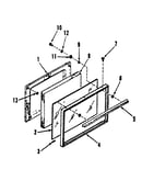 911.3618890 oven door section