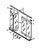 Contemporary glass door