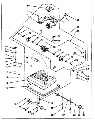 Nozzle and motor assembly