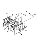 Oven door section