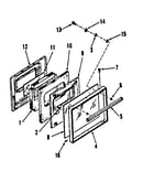 Oven door section
