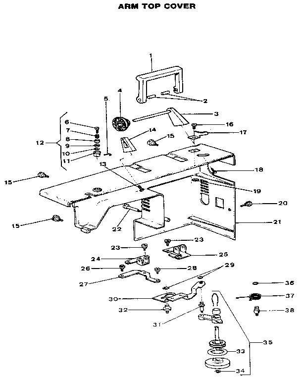 Arm top cover
