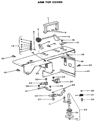 Arm top cover
