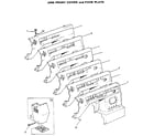 Kenmore 4841554180 arm front cover and face plate diagram