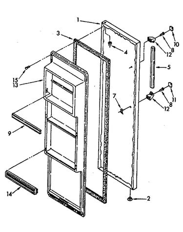 Refrigerator door