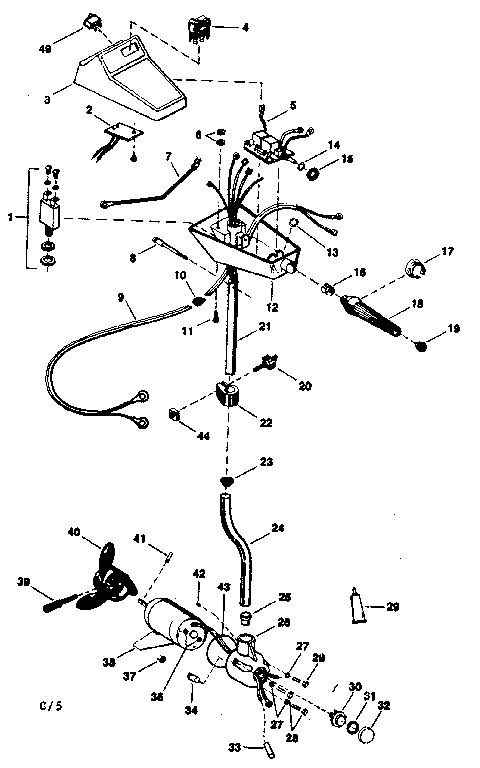 Propeller and shaft assembly