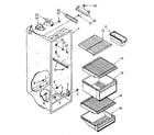 Kenmore 1068580160 refrigerator liner parts diagram