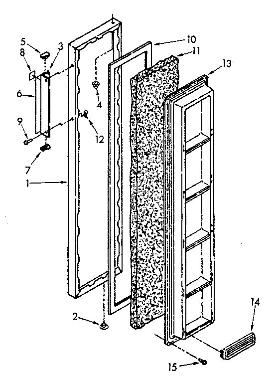 Freezer door parts