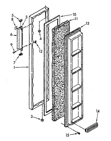 Freezer door parts