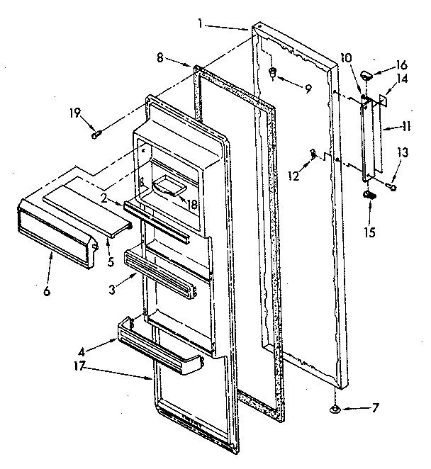 Refrigerator door parts