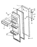 Refrigerator door parts
