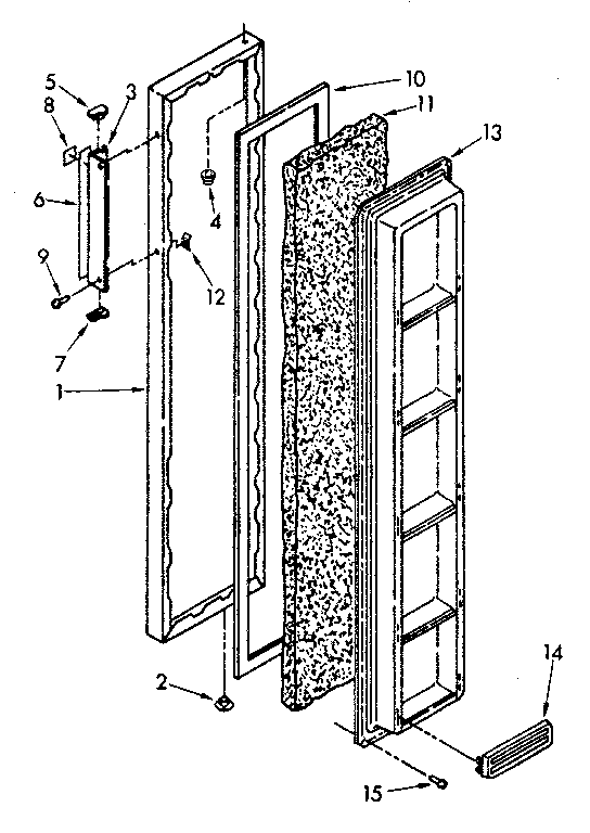 Freezer door parts
