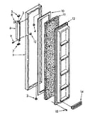 Freezer door parts