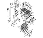 Kenmore 2538389210 cabinet parts diagram