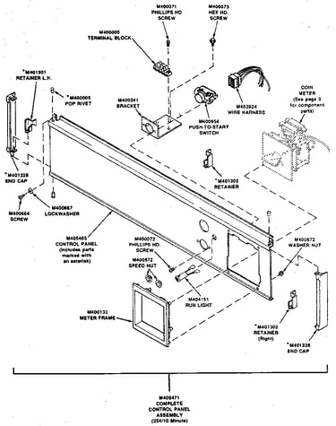 Control panel assembly (coin)