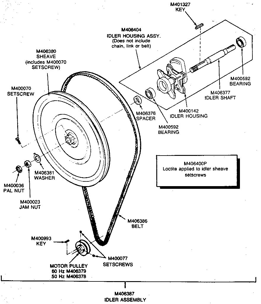 Belt and idler