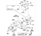 Huebsch 30XG fan and motor assembly diagram