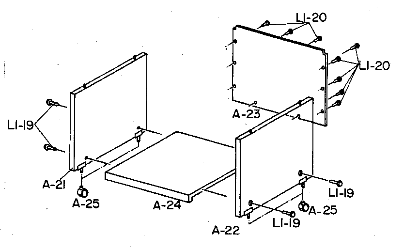 RACK BOTTOM BOARD ASSEMBLY